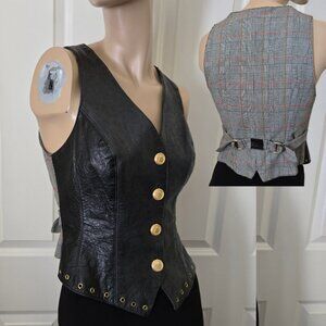 John Murrough Vintage Ostrich Leather Vest SZ S